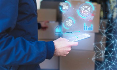 man-holding-tablet-hologram-collage